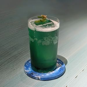 Vegan Blue Magic Mocktail at Analogue Initiative in Central Singapore