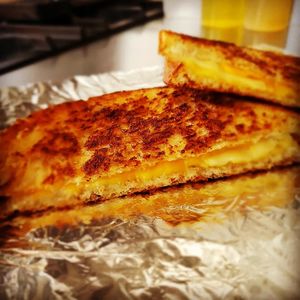 Grilled Cheese 
Classic.  Perfect.
Cheddar or Pepper Jack Cheese on Organic Sprouted Grain Bread
served with Organic Ketchup or Salsa Verde at The Hearty Herbivore in Komoka