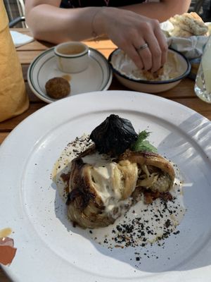 Vegan dishes  at NENI am Prater in Vienna