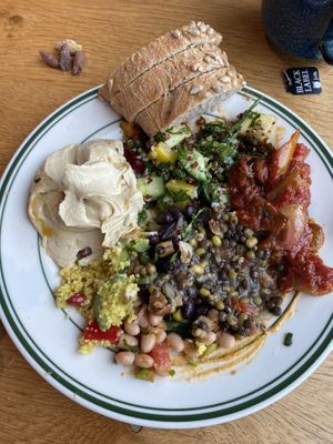 Breakfast Buffet Plate  at NENI am Prater in Vienna