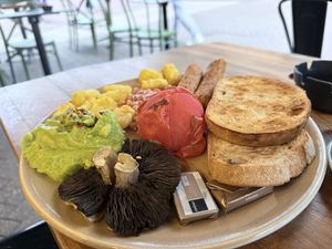 Cooked breakfast   at Esquires Coffee in Bournemouth