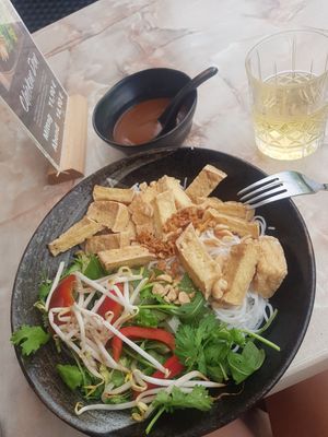 One of the main dishes at MOONRICE in Groemitz