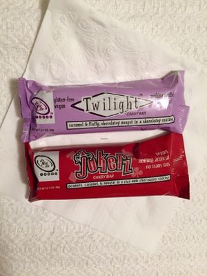 Vegan candy bars at Central Market in Houston