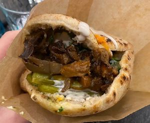 Shawarma de setas  at Falafeleria - Lavapiés in Madrid