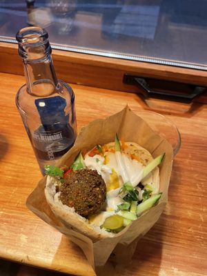 Incredible falafel pita!   at Falafeleria - Lavapiés in Madrid