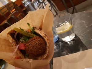 Pita falafel at Falafeleria - Lavapiés in Madrid