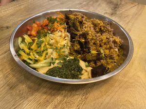 Bol de setas  at Falafeleria - Lavapiés in Madrid