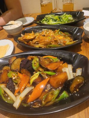 Aubergienen und Kartoffeln in Soße 🥰 at Pak Choi in Frankfurt