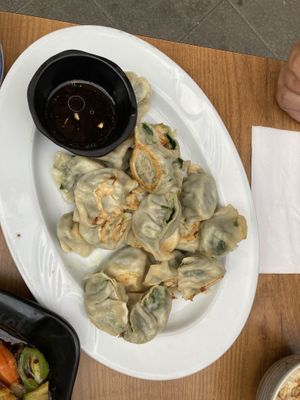 vegan dumplings   at Pak Choi in Frankfurt
