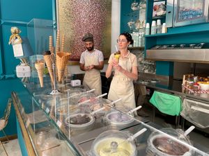 Great staff. at Gelateria Villi in Olbia