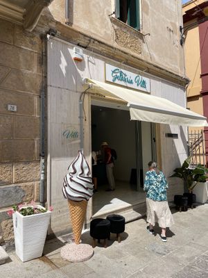 Located on the main pedestrian shopping street. at Gelateria Villi in Olbia