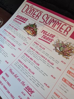 Menu 2 at Döner Summer in Sheffield