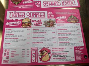 Fully vegan menu at Döner Summer in Sheffield
