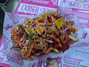 Korean topped fries at Döner Summer in Sheffield