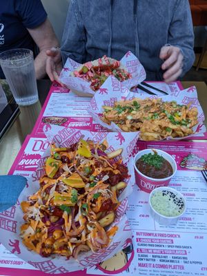 Selection of vegan options at Döner Summer in Sheffield