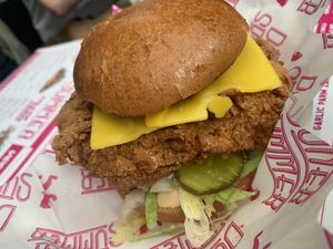 Garlic French burger at Döner Summer in Sheffield