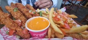 Nacho crispy chicken fingers - special at Döner Summer in Sheffield