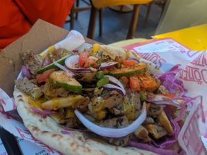Chick'n Gyros Kebab at Döner Summer in Sheffield
