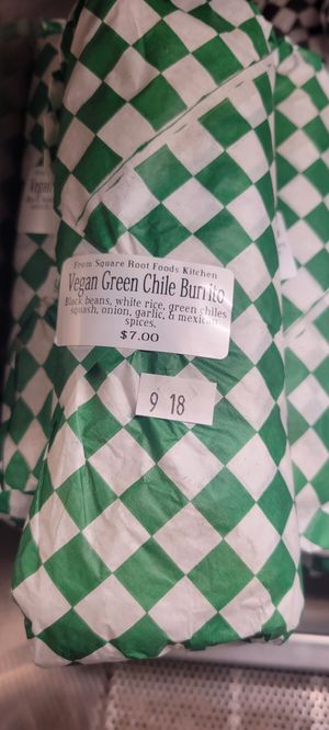 Locally made grab n go vegan foods at Late For the Train in Flagstaff