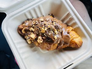 Nutella croissant  at Maison des Lys Pâtisserie in Auckland