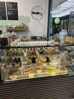 Selection of cakes  at Mudita in Auckland