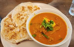 Roti Canai & Chicken Curry at Mudita in Auckland