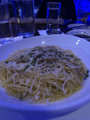 Vegan Angel Hair Scampy  at Bonelli's in Pensacola