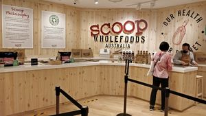 Payment counter at Scoop Wholefoods - Jem in West Singapore