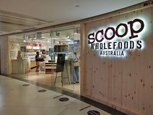 Shop front at Scoop Wholefoods - Raffles City in Central Singapore