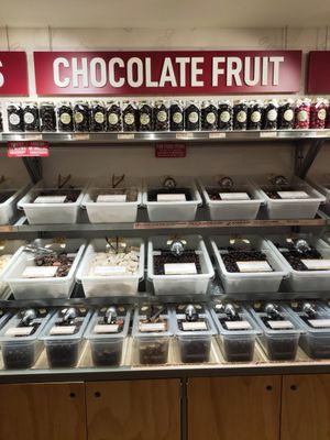 Chocolate fruits at Scoop Wholefoods - Raffles City in Central Singapore