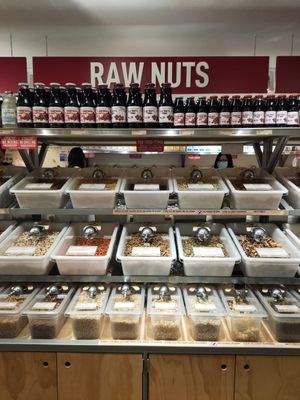 Raw nuts at Scoop Wholefoods - Raffles City in Central Singapore