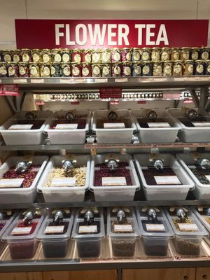 Flower teas at Scoop Wholefoods - Raffles City in Central Singapore