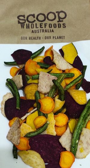 Veggies snacks at Scoop Wholefoods - Raffles City in Central Singapore