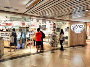 Shop front at Scoop Wholefoods - Raffles City in Central Singapore