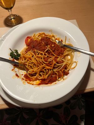 Spaghetti   at Hotel Silberhorn in Lauterbrunnen