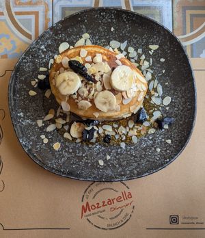 Super Vegan Pancakes Fit at Mozzarella Dinner in Crete