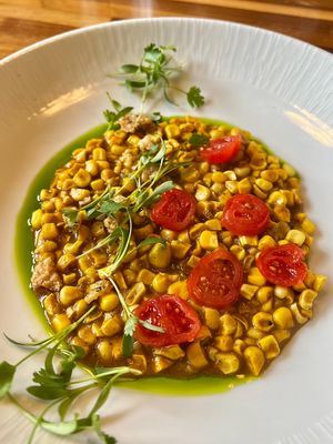 Vegan Curry Creamed Corn - AMAZING!! 🔥   at Jollity in Dayton