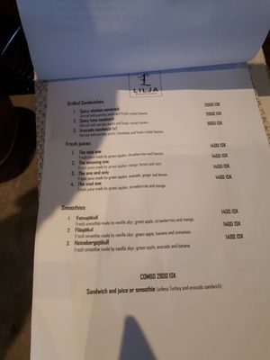 Sandwiches at Lilja Guesthouse in Hofn