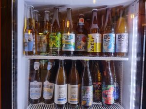 Drink selection at La Papaya in Poznan