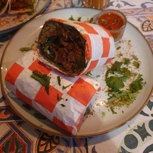 Burrito carne asada at La Papaya in Poznan