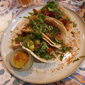 Tacos carnitas at La Papaya in Poznan