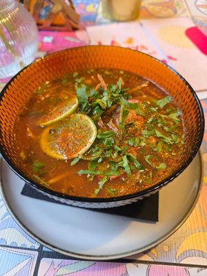 Sopa de lima at La Papaya in Poznan