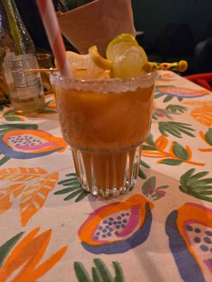 Agua de papaya at La Papaya in Poznan