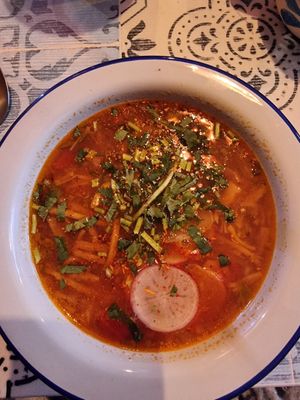 Sopa de Lima (Christmas special) at La Papaya in Poznan