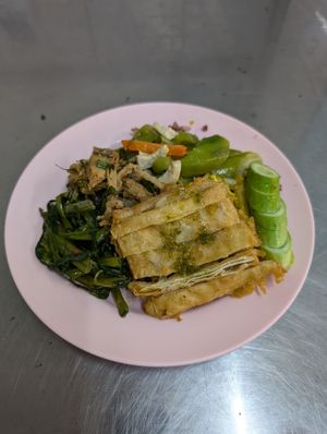 Frühstück vom Buffet at Khrua J St. Louis in Bangkok