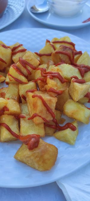 Patatas bravas at Restaurante D'Copete in Cordoba