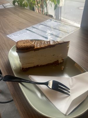 Vegan lotus cheesecake   at Shothouse in Ostrava
