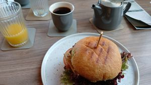 Break fast burger... mjam! at Shothouse in Ostrava