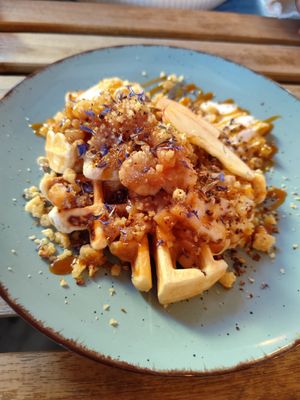 Vegan waffle at Shothouse in Ostrava