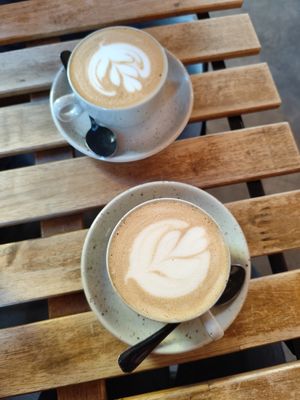 Chai latte with oat milk at Shothouse in Ostrava